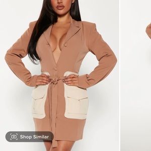 Mini blazer dress
